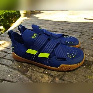 TYR Drop Zero Lifter Blue Yellow Straps Mens 6 Womans 7.5 Sneakers Athletic